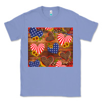 Colony Blue america heart Classic Tee - Artiststas
