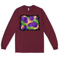Burgundy halloween spooky bat background Long Sleeve Tee - BundleAndBundleShop