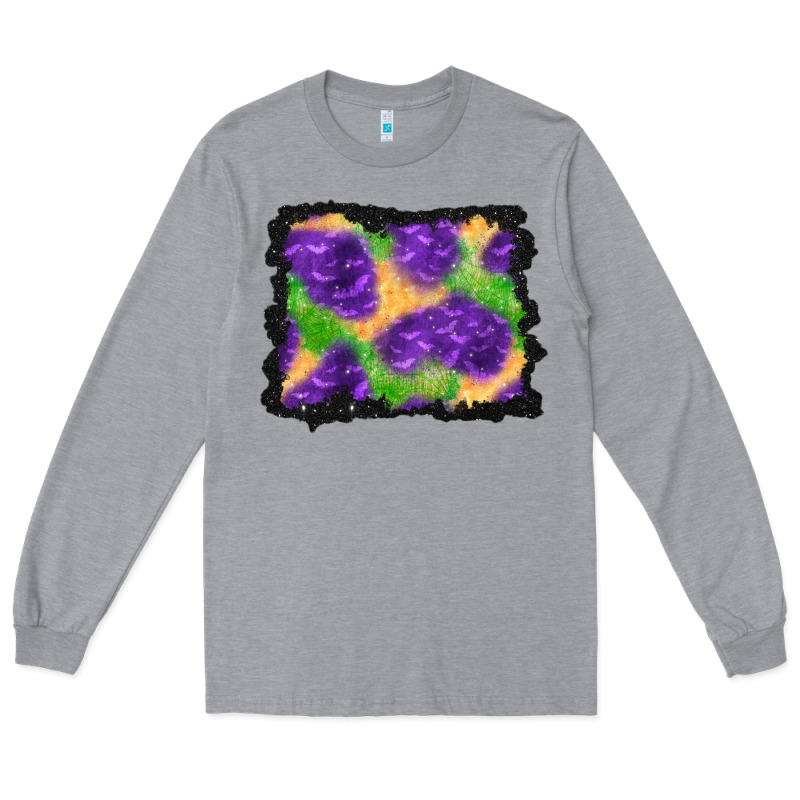 Halloween Spooky Bat Background Long Sleeve Tee by BundleAndBundleShop | Teevron