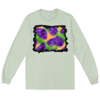 Matcha halloween spooky bat background Long Sleeve Tee - BundleAndBundleShop