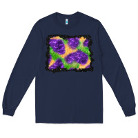 Navy halloween spooky bat background Long Sleeve Tee - BundleAndBundleShop