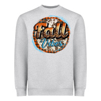 Heather Grey fall vibes Heavyweight Sweatshirt - AdoDesignShop