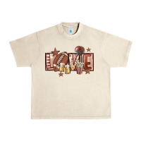 Sandshell football love Urban Heavy Tee - FaDigitalArtStudio