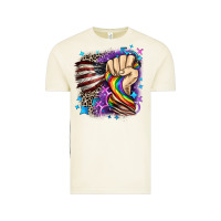 Vintage Arctic LGBTQ+ and American flag Vintage Tee - FaDigitalArtStudio
