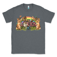 Charcoal Heather Oh how he loves us cross Easter Day Classic Tee - HowdyJamesFarm