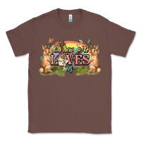 Chestnut Oh how he loves us cross Easter Day Classic Tee - HowdyJamesFarm