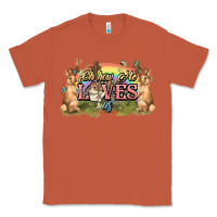 Copper Oh how he loves us cross Easter Day Classic Tee - HowdyJamesFarm
