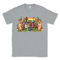 Heather Grey Oh how he loves us cross Easter Day Classic Tee - HowdyJamesFarm