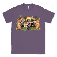 Lavender Oh how he loves us cross Easter Day Classic Tee - HowdyJamesFarm