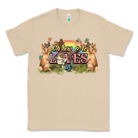 Mushroom Oh how he loves us cross Easter Day Classic Tee - HowdyJamesFarm