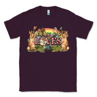 Plum Oh how he loves us cross Easter Day Classic Tee - HowdyJamesFarm