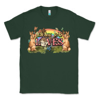 Sports Green Oh how he loves us cross Easter Day Classic Tee - HowdyJamesFarm