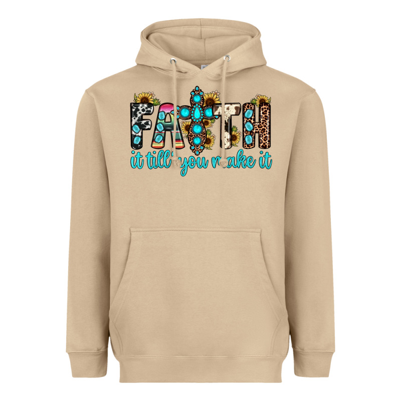 Faith It Till You Make It Heavyweight Hoodie by JahusDesignShop | Teevron