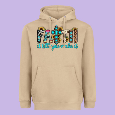 Faith It Till You Make It Heavyweight Hoodie Designed By Jahusdesignshop