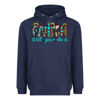 Navy faith it till you make it Heavyweight Hoodie - JahusDesignShop