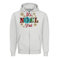 Dove Grey it's noel y'all Zipper Hoodie - AdoDesignShop