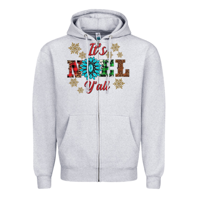 It's Noel Y'all Zipper Hoodie by AdoDesignShop | Teevron