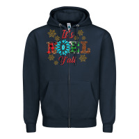 Navy it's noel y'all Zipper Hoodie - AdoDesignShop