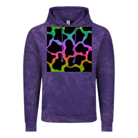 Cloud Purple cow glitter seamless pattern Vintage Hoodie - BundleAndBundleShop