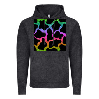 Vintage Black cow glitter seamless pattern Vintage Hoodie - BundleAndBundleShop