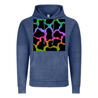 Vintage Denim cow glitter seamless pattern Vintage Hoodie - BundleAndBundleShop