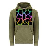 Vintage Olive cow glitter seamless pattern Vintage Hoodie - BundleAndBundleShop