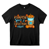 Black Pumpkin spice and everything nice Heavy Core Tee - RanaPortraitStore