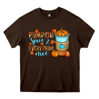 Chocolate Brown Pumpkin spice and everything nice Heavy Core Tee - RanaPortraitStore