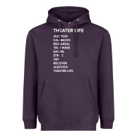 Plum theater life funny Heavyweight Hoodie - DesigneFamous