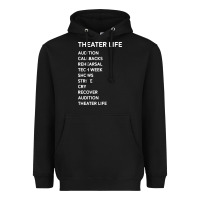 Black theater life funny Heavyweight Hoodie - DesigneFamous