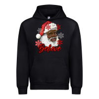 Black african american santa believe Urban Hoodie - RanaPortraitStore