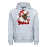 Heather Grey african american santa believe Urban Hoodie - RanaPortraitStore