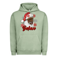 Pigment Oil Green african american santa believe Urban Hoodie - RanaPortraitStore