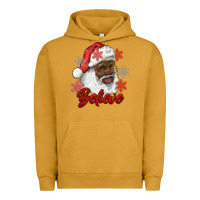 Pigment Peanut Butter african american santa believe Urban Hoodie - RanaPortraitStore