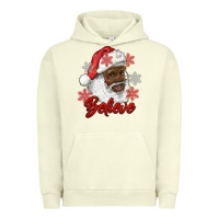Pigment Pistachio african american santa believe Urban Hoodie - RanaPortraitStore