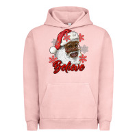 Pigment Salmon african american santa believe Urban Hoodie - RanaPortraitStore