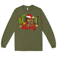 Army Green christmas mini claus Long Sleeve Tee - FaDigitalArtStudio