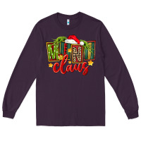 Plum christmas mini claus Long Sleeve Tee - FaDigitalArtStudio