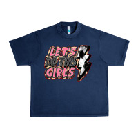 Navy let's do this girls soccer Urban Heavy Tee - FaDigitalArtStudio
