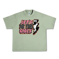 Oil Green let's do this girls soccer Urban Heavy Tee - FaDigitalArtStudio