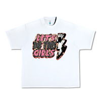 White let's do this girls soccer Urban Heavy Tee - FaDigitalArtStudio