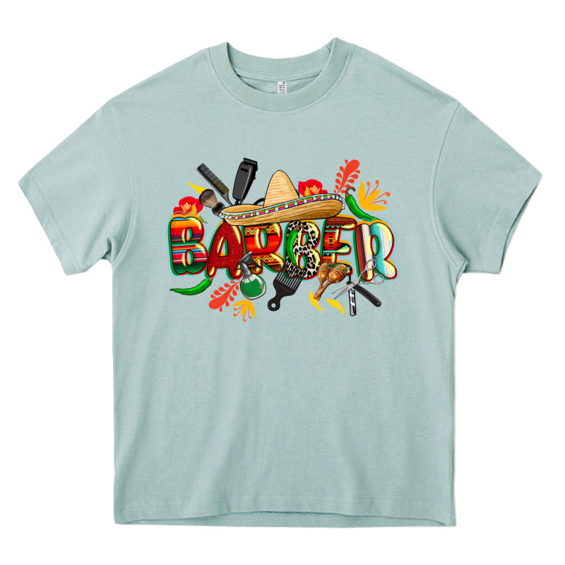 Cinco De Mayo Barber Heavy Core Tee by CowGirlArtShop | Teevron