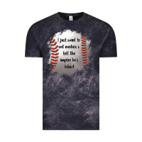 Cloud Black I Just Want To Eat Nachos and Tell The Umpire He's Blind Vintage Tee - Jasminsmagicworld