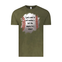 Vintage Olive I Just Want To Eat Nachos and Tell The Umpire He's Blind Vintage Tee - Jasminsmagicworld
