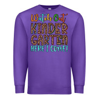 Purple watch out kindergarten here i come! Premium Sweatshirt - JahusDesignShop