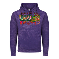 Cloud Purple Just A Girl Who Loves Christmas Vintage Hoodie - FaDigitalArtStudio