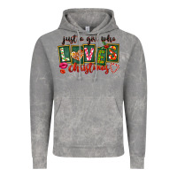 Just A Girl Who Loves Christmas Vintage Hoodie | Teevron