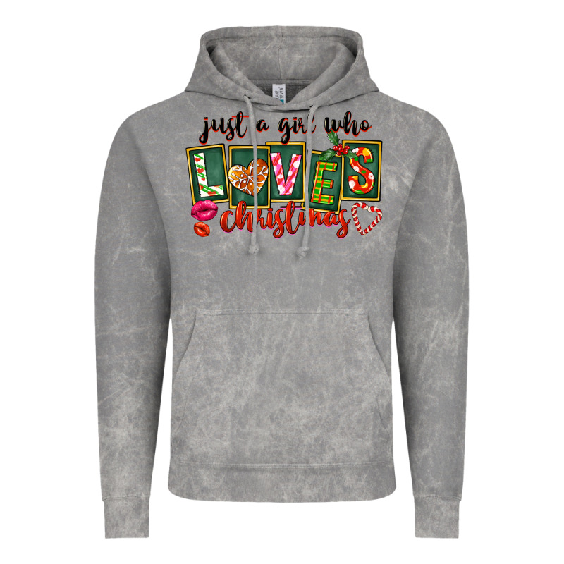 Just A Girl Who Loves Christmas Vintage Hoodie by FaDigitalArtStudio | Teevron