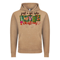 Vintage Coffee Just A Girl Who Loves Christmas Vintage Hoodie - FaDigitalArtStudio