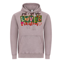 Vintage Zinc Just A Girl Who Loves Christmas Vintage Hoodie - FaDigitalArtStudio
